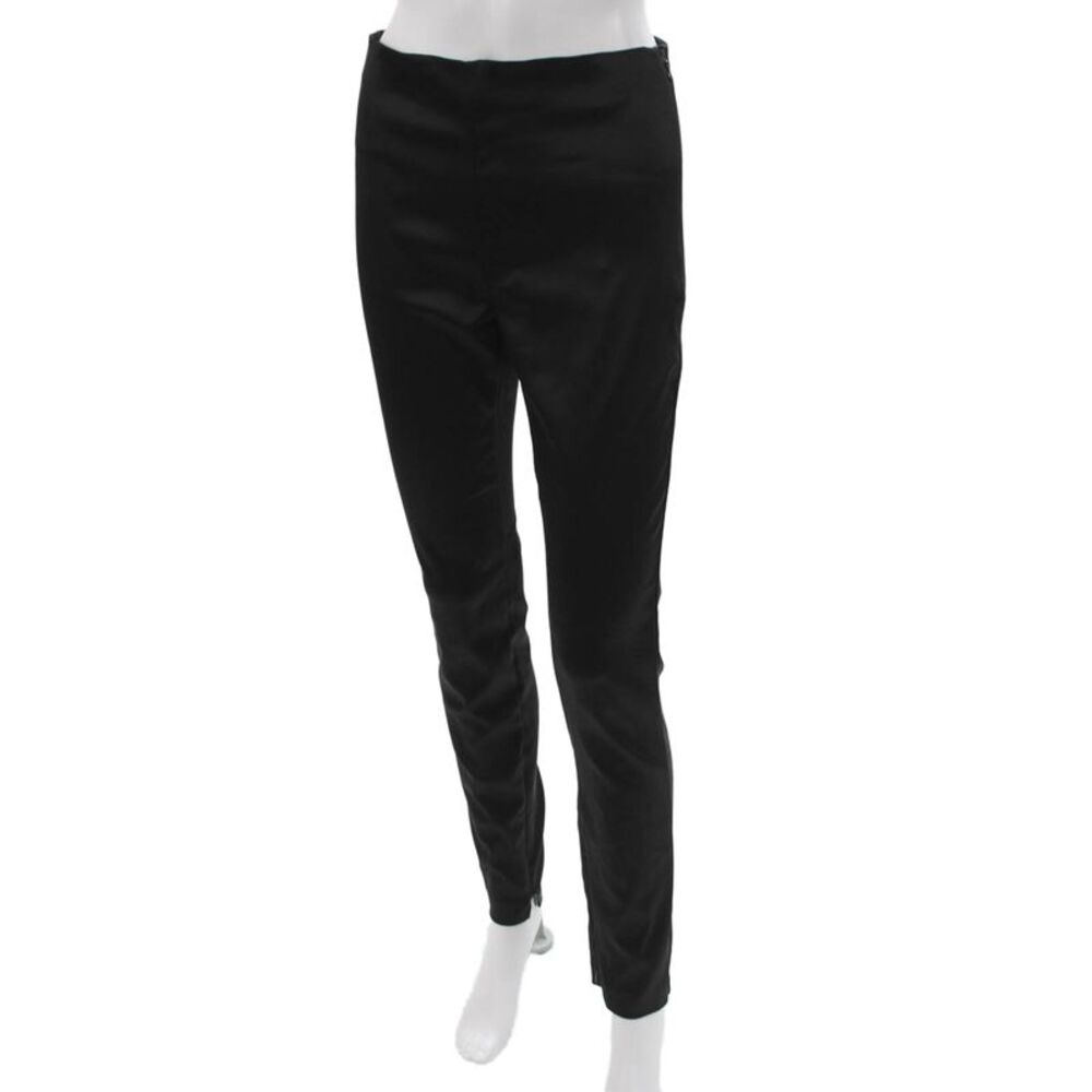 Theory Womens Black Skinny Leggings Acetate Size 4_2